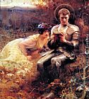 Arthur Hacker The Temptation of Sir Percival painting